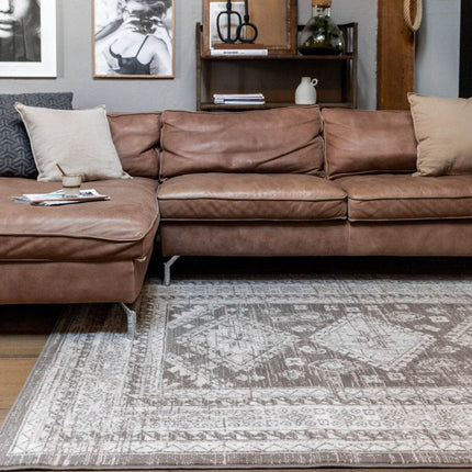Vintage Vloerkleed Aila Taupe - Vloerkledenloods