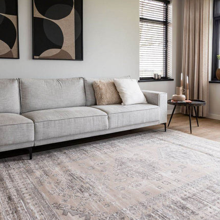 Vintage vloerkleed Aila Zand/Beige - Vloerkledenloods