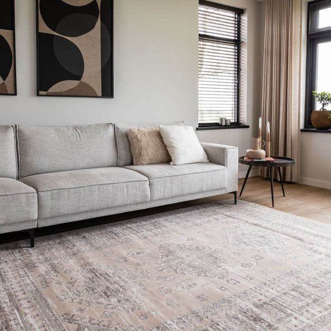 Vintage vloerkleed Aila Zand/Beige - Vloerkledenloods