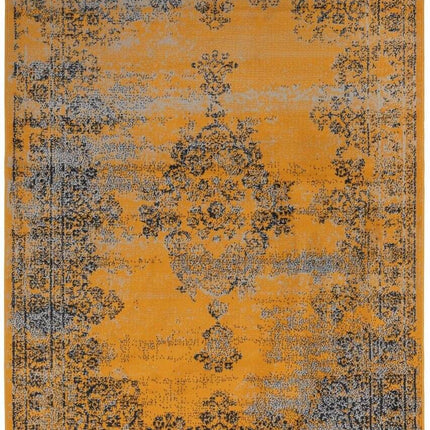 Vintage Vloerkleed Bloom - Okergeel - EVA Interior - Vloerkledenloods