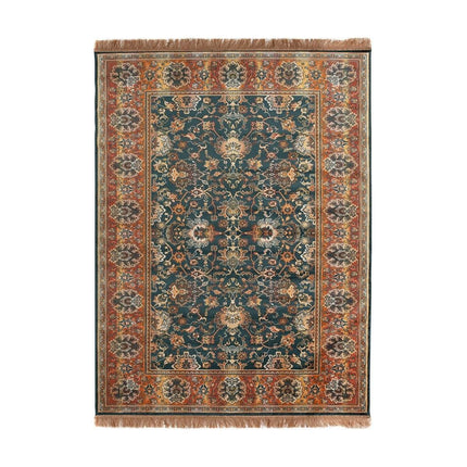 Vintage vloerkleed Chir Groen/Oranje - Vloerkledenloods