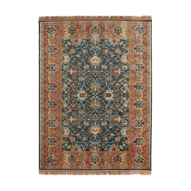 Vintage vloerkleed Chir Groen/Oranje - Vloerkledenloods