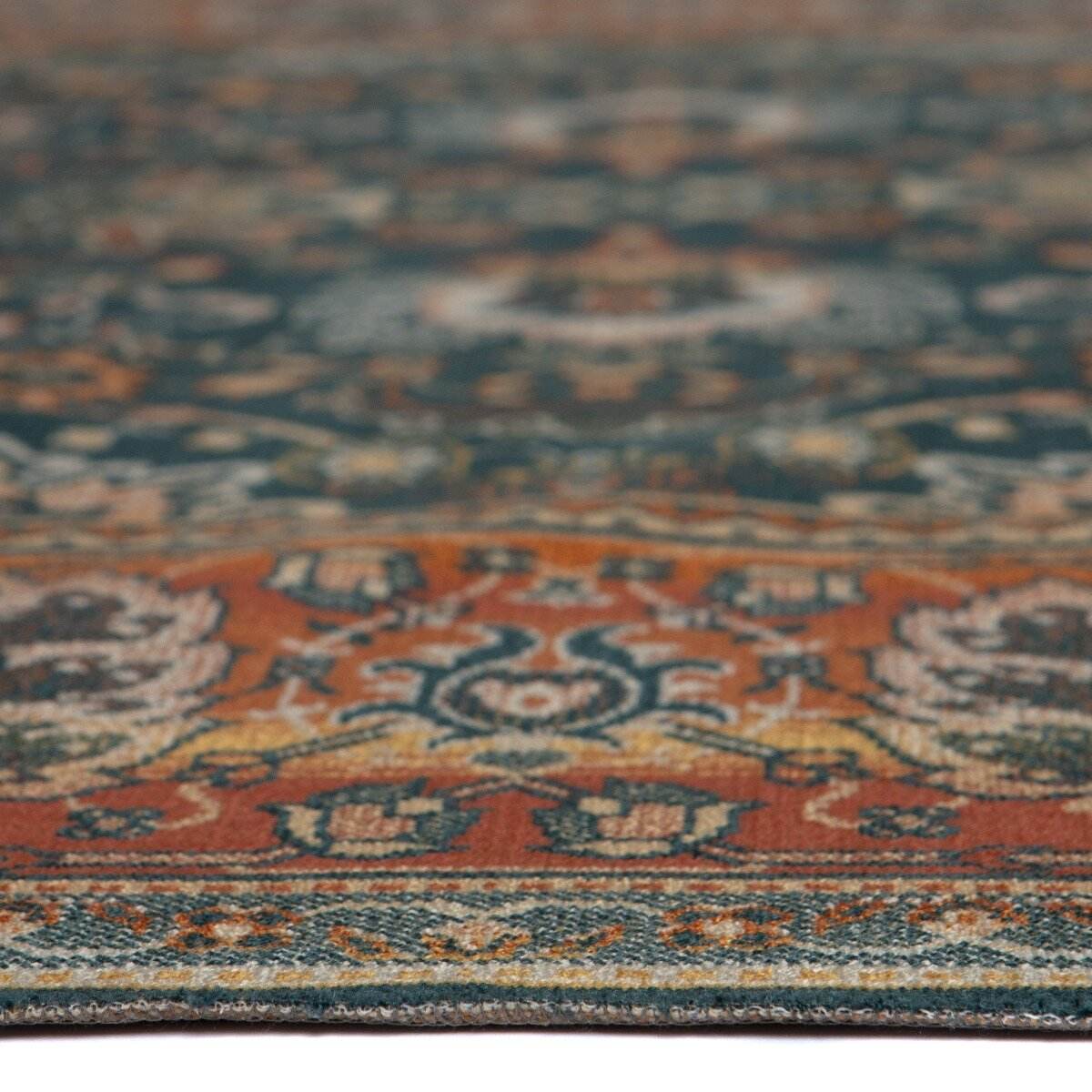 ALMRIA gladgeweven vloerkleed 200x300 cm - Oranje - Vloerkleden ALMRIA gladgeweven vloerkleed 200x300 cm - Oranje - Vloerkleden