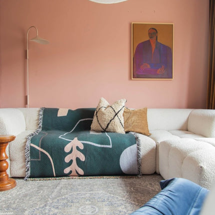Vintage vloerkleed Ethel Groen/Blauw - Vloerkledenloods