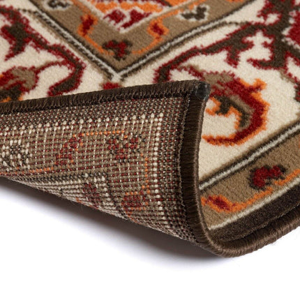 Vintage Vloerkleed Funda Creme/Oranje - Vloerkledenloods