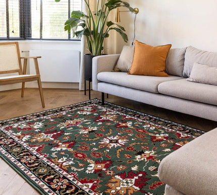 Vintage Vloerkleed Funda Groen - Vloerkledenloods