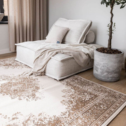 Vintage Vloerkleed Keshan Bruin/Beige - Vloerkledenloods