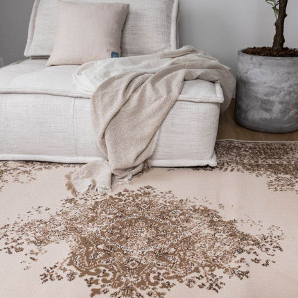 Vintage Vloerkleed Keshan Bruin/Beige - Vloerkledenloods
