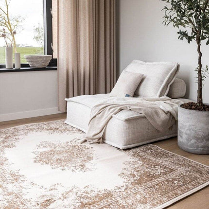 Vintage Vloerkleed Keshan Bruin/Beige - Vloerkledenloods