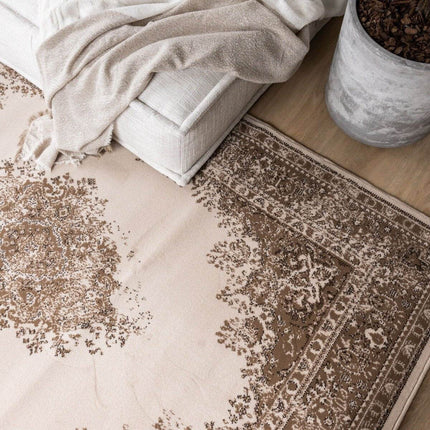 Vintage Vloerkleed Keshan Bruin/Beige - Vloerkledenloods