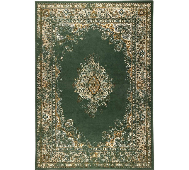 Vintage Vloerkleed Keshan Groen - Vloerkledenloods