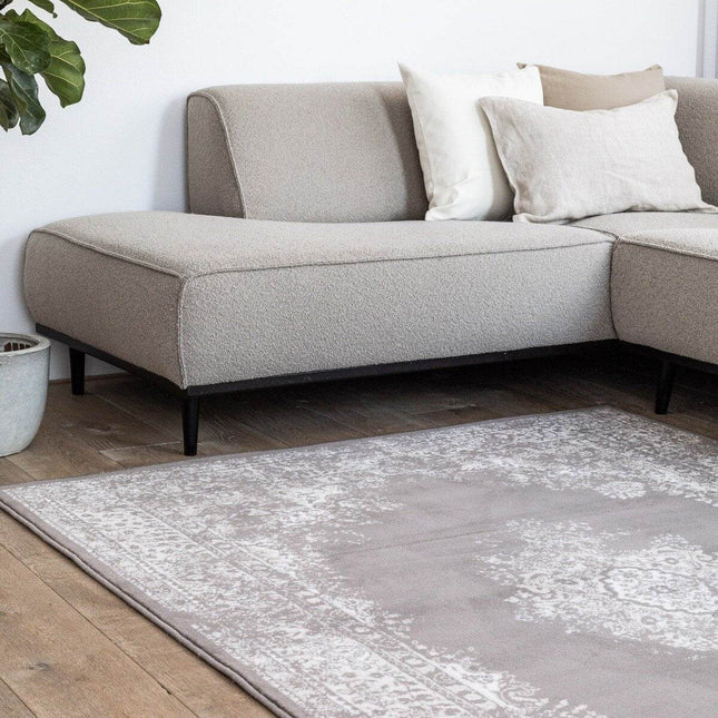 Vintage Vloerkleed Keshan Taupe/Bruin - Vloerkledenloods