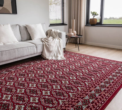 Vintage vloerkleed Marad Rood Interieur05 - Vloerkledenloods