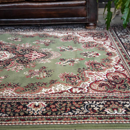 Vintage vloerkleed Nain Perzisch Groen - Vloerkledenloods