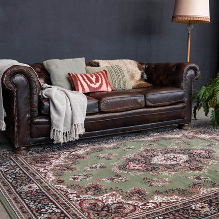 Vintage vloerkleed Nain Perzisch Groen - Vloerkledenloods