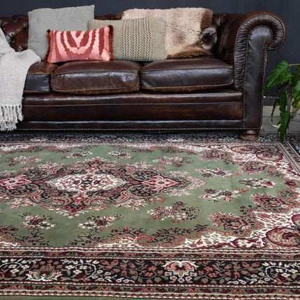 Vintage vloerkleed Nain Perzisch Groen - Vloerkledenloods