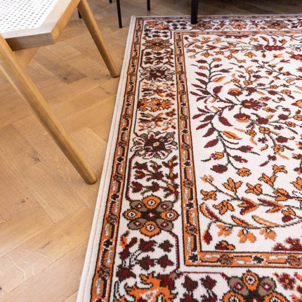 Vintage Vloerkleed Nazly Creme/Oranje - Vloerkledenloods