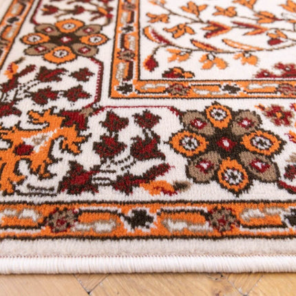 Vintage Vloerkleed Nazly Creme/Oranje - Vloerkledenloods