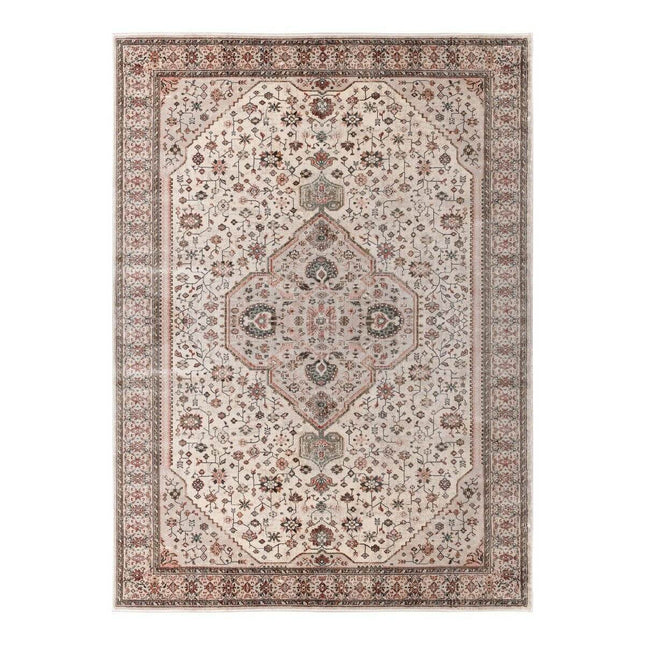 Vintage Vloerkleed Sivas Roze/Beige - Viscose - Tier - Vloerkledenloods