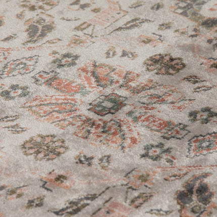 Vintage Vloerkleed Sivas Roze/Beige - Viscose - Tier - Vloerkledenloods