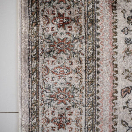 Vintage Vloerkleed Sivas Roze/Beige - Viscose - Tier - Vloerkledenloods