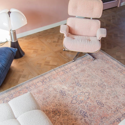 Vintage vloerkleed Sybil Groen/Beige - Vloerkledenloods