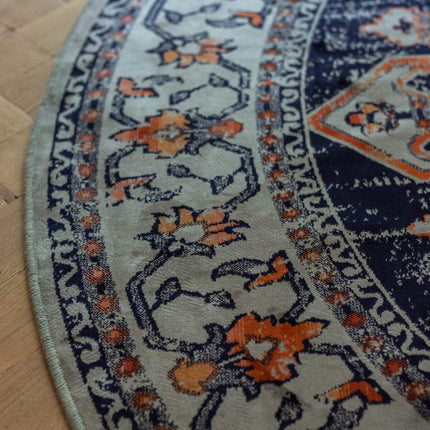 Vintage Vloerkleed Tokat Groen/Blauw - Tier - Vloerkledenloods