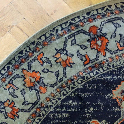 Vintage Vloerkleed Tokat Groen/Blauw - Tier - Vloerkledenloods