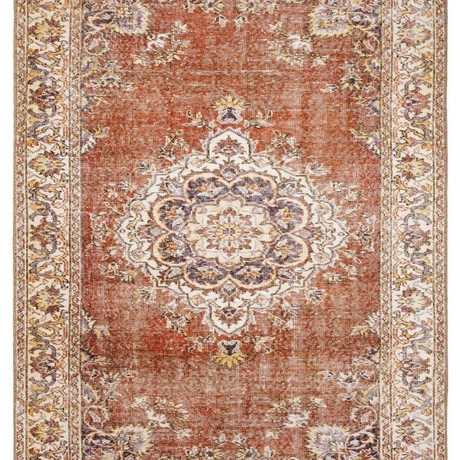 Vintage Vloerkleed Zehra Oranje - Vloerkledenloods