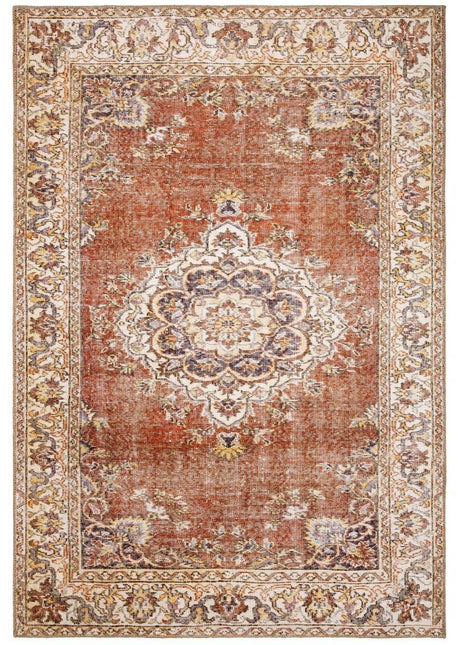 Vintage Vloerkleed Zehra Oranje - Vloerkledenloods