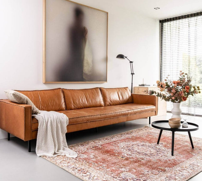 Vintage Vloerkleed Zehra Oranje - Vloerkledenloods