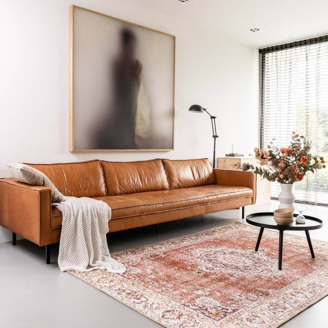 Vintage Vloerkleed Zehra Oranje - Vloerkledenloods