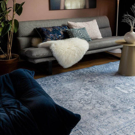 Vintt Vloerkleed Duuk Blauw - Vloerkledenloods
