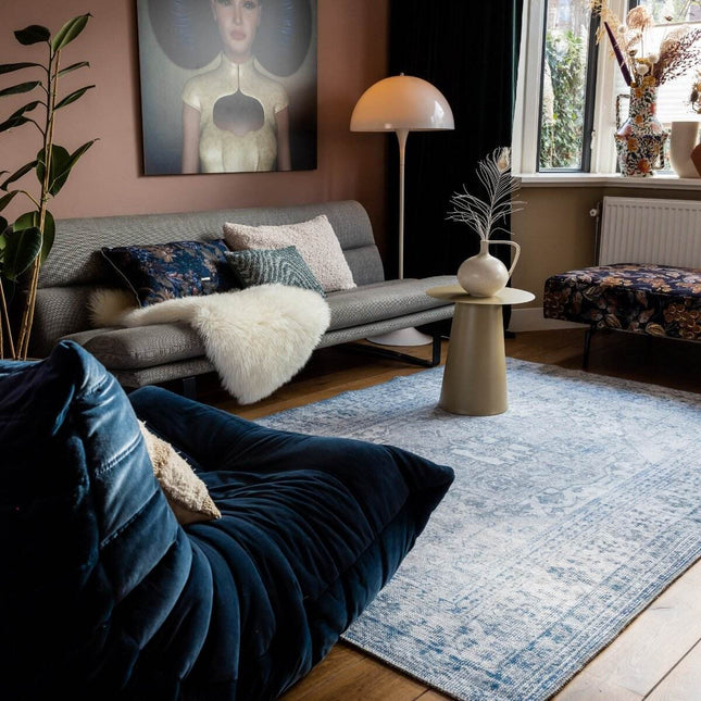 Vintt Vloerkleed Duuk Blauw - Vloerkledenloods