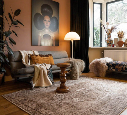 Vintt Vloerkleed Duuk Bruin - Vloerkledenloods