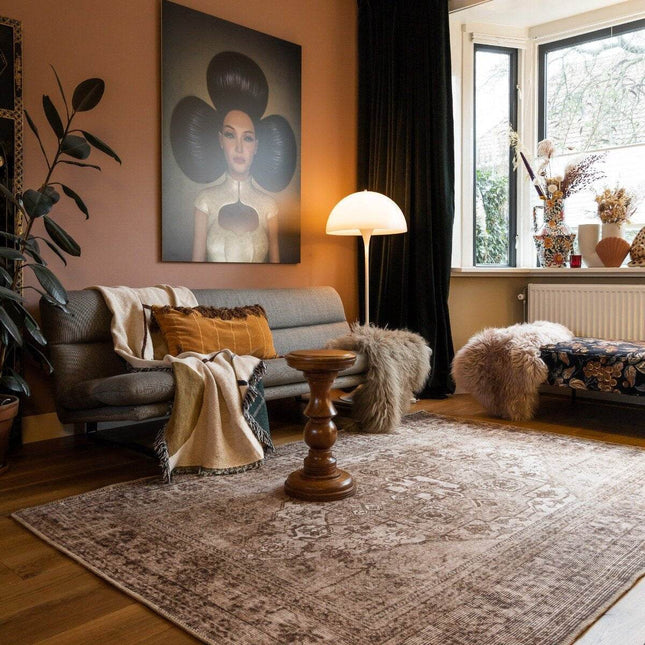 Vintt Vloerkleed Duuk Bruin - Vloerkledenloods