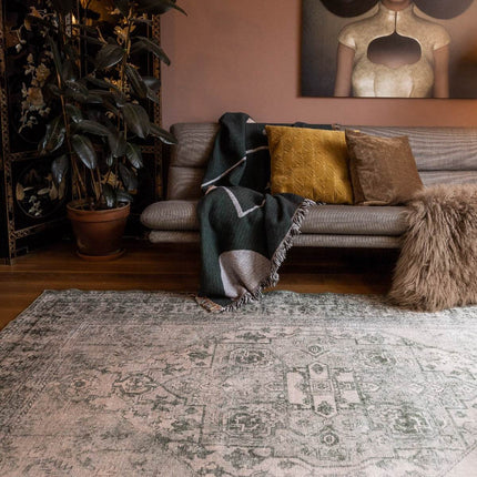 Vintt Vloerkleed Duuk Groen - Vloerkledenloods