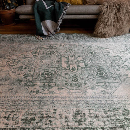 Vintt Vloerkleed Duuk Groen - Vloerkledenloods