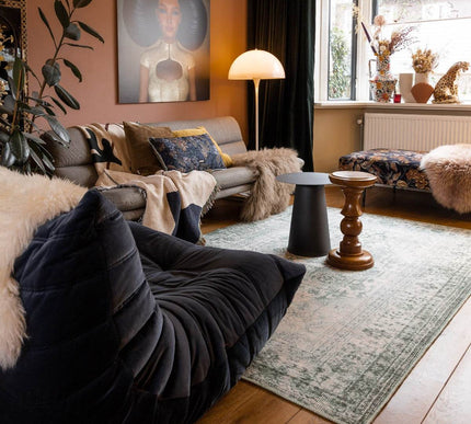 Vintt Vloerkleed Duuk Groen - Vloerkledenloods