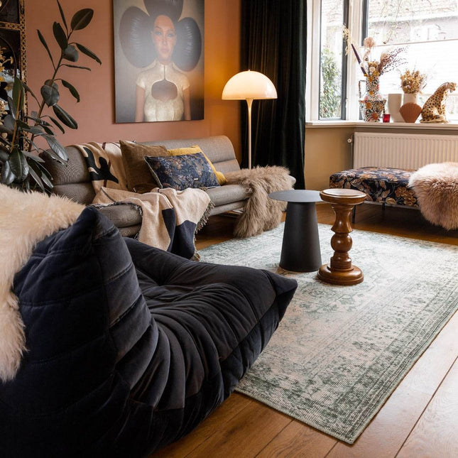 Vintt Vloerkleed Duuk Groen - Vloerkledenloods