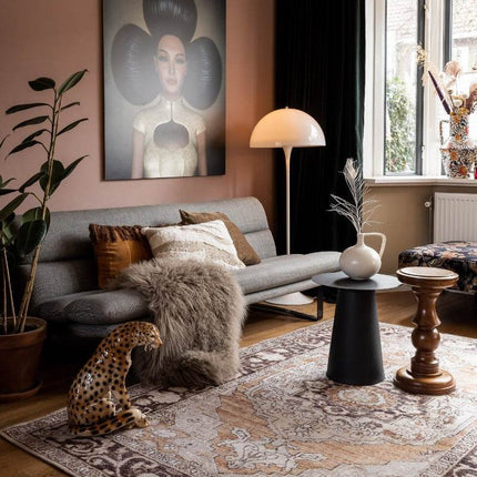Vintt Vloerkleed Joe Bruin/Oranje - Vloerkledenloods