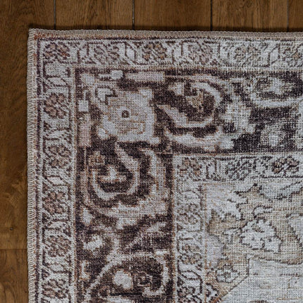Vintt Vloerkleed Joe Bruin/Oranje - Vloerkledenloods