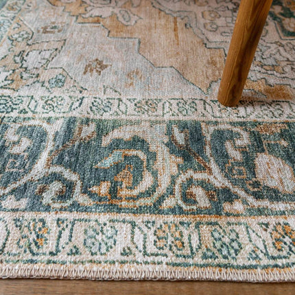 Vintt Vloerkleed Joe Groen/Oranje - Vloerkledenloods