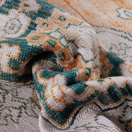 Vintt Vloerkleed Joe Groen/Oranje - Vloerkledenloods