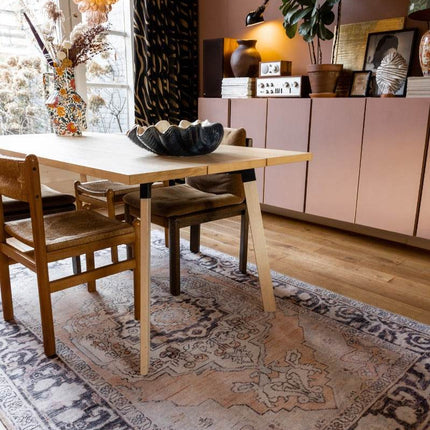 Vintt Vloerkleed Joe Paars/Oranje - Vloerkledenloods