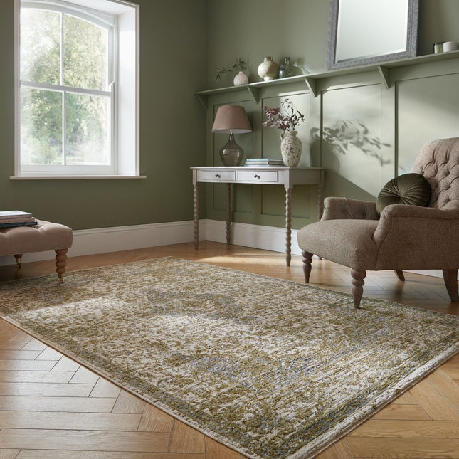 Vloerkleden - Flair Rugs vloerkleed Cordelia Vintage Groen - Vloerkledenloods