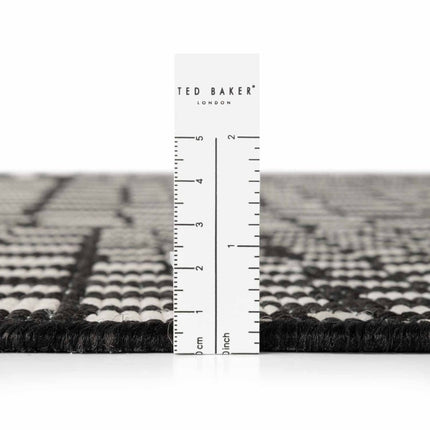 Vloerkleden - Ted Baker Haringey buitenkleed Barkham Zwart/Wit - Vloerkledenloods