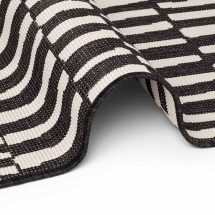 Vloerkleden - Ted Baker Haringey buitenkleed Barkham Zwart/Wit - Vloerkledenloods