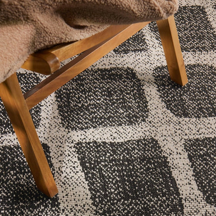 Vloerkleden - Ted Baker Haringey buitenkleed Ruskin Zwart/Wit - Vloerkledenloods