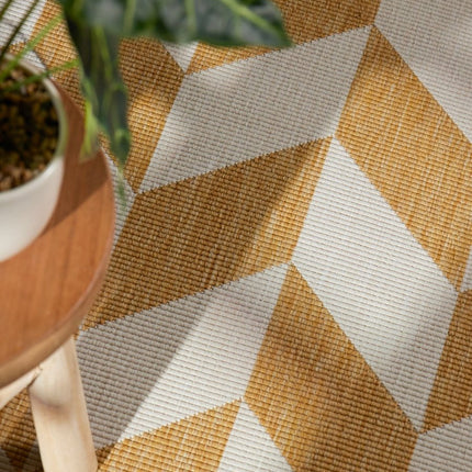 Vloerkleden - Ted Baker Haringey buitenkleed Terrick Oker Wit - Vloerkledenloods